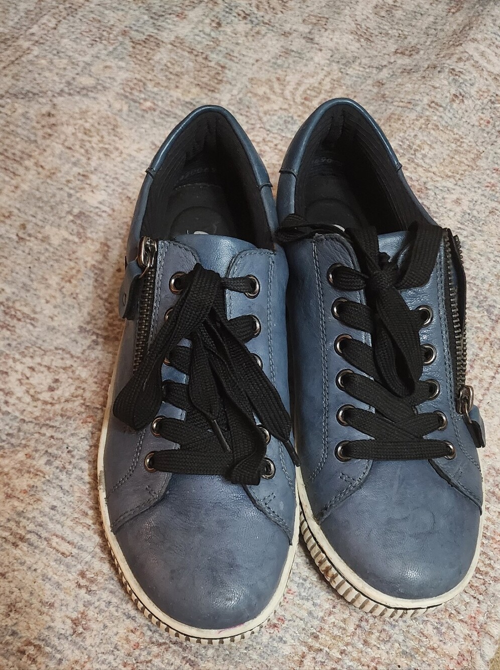 Remonte Blue Style Lace-Up And Zip Up Sneakers